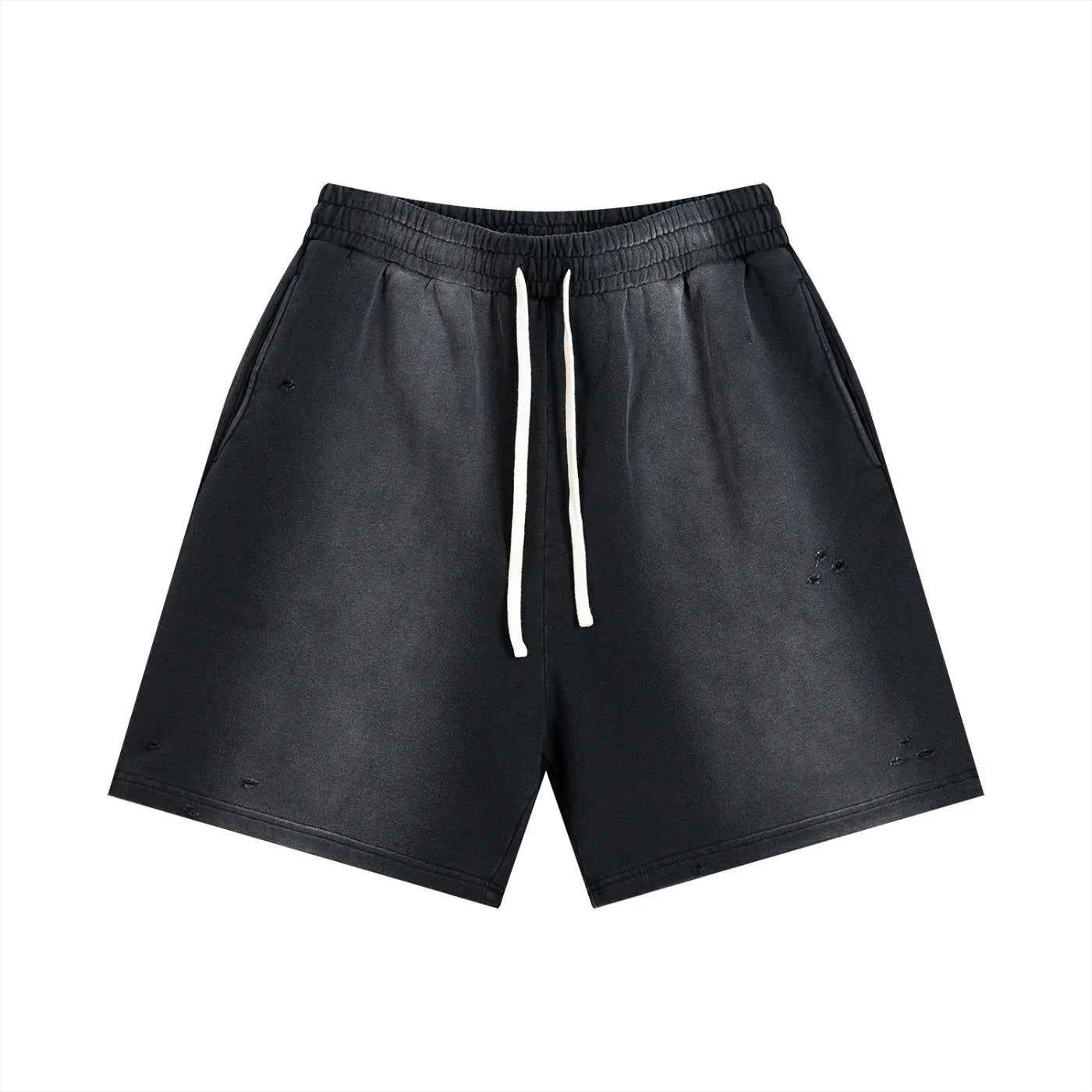 RisenRetro Sun Fade Distressed Shorts