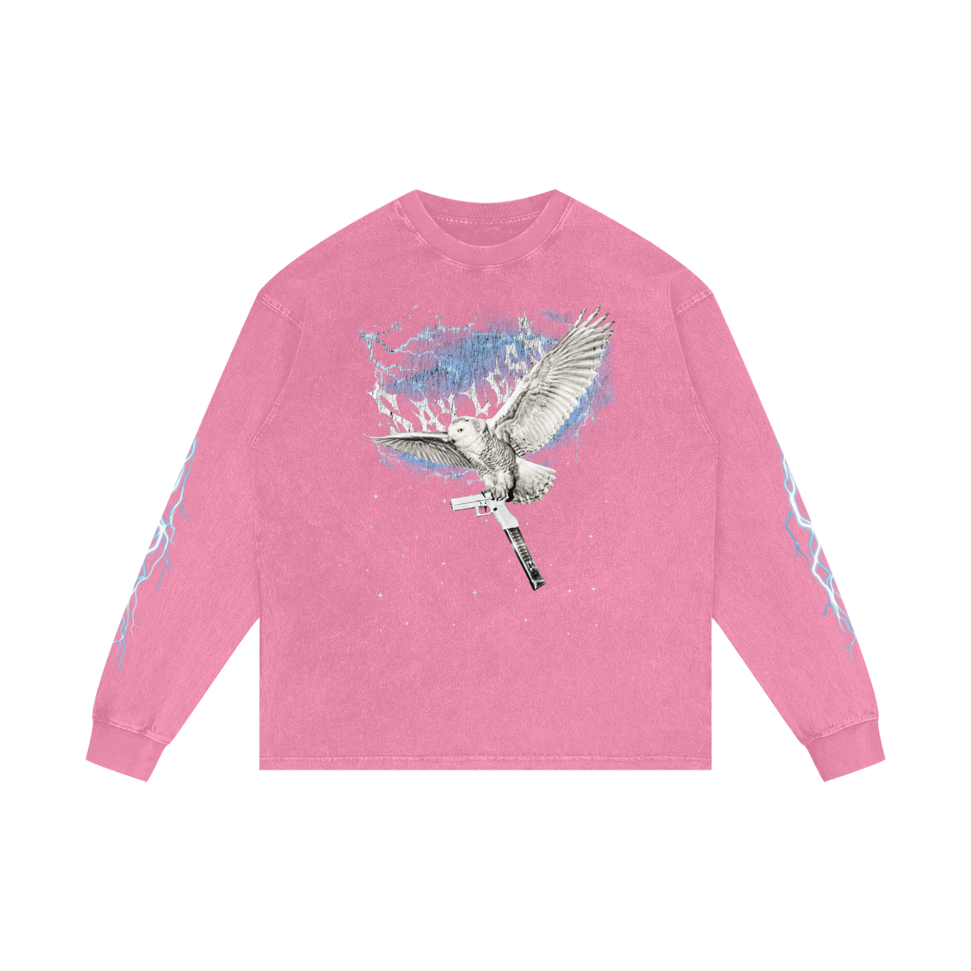 SAYLESS X RisenRetro Acid Wash Oversize Long Sleeve T-Shirt