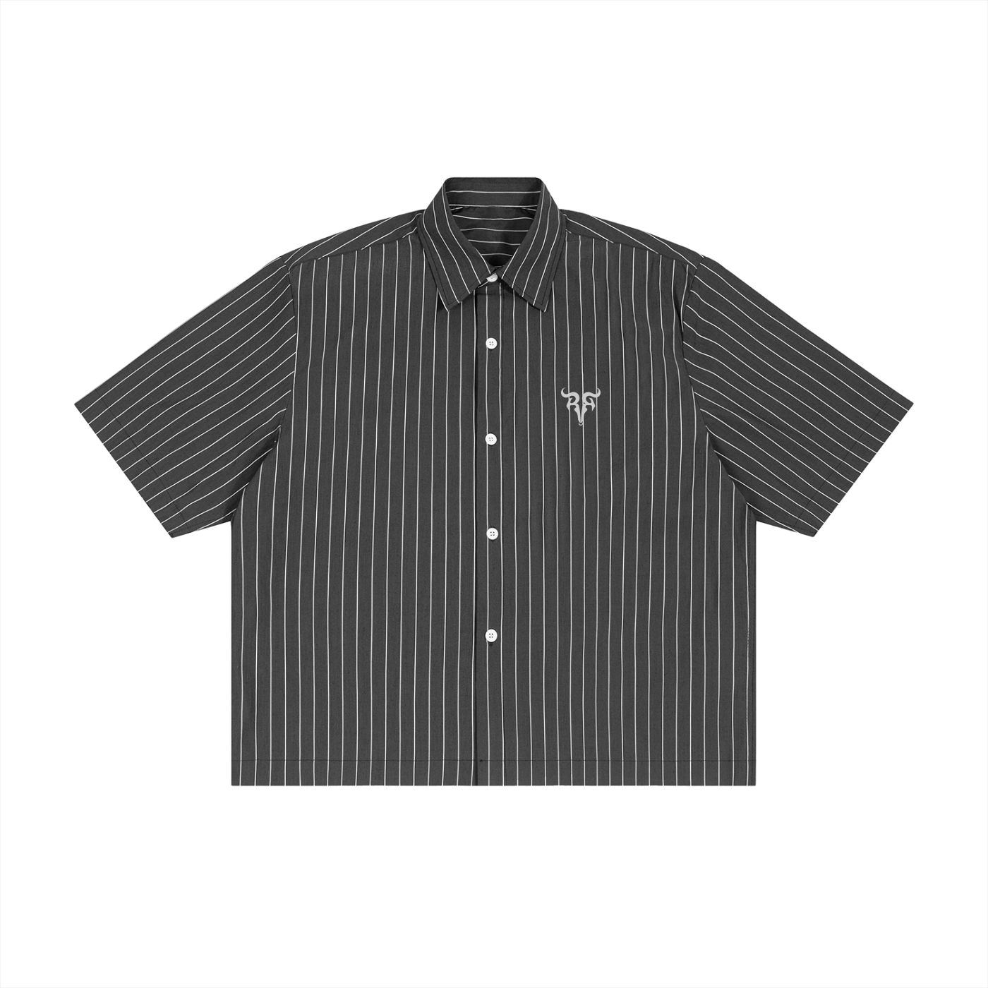 Panjab X Risen Retro Unisex Striped Boxy Button-Up Shirt