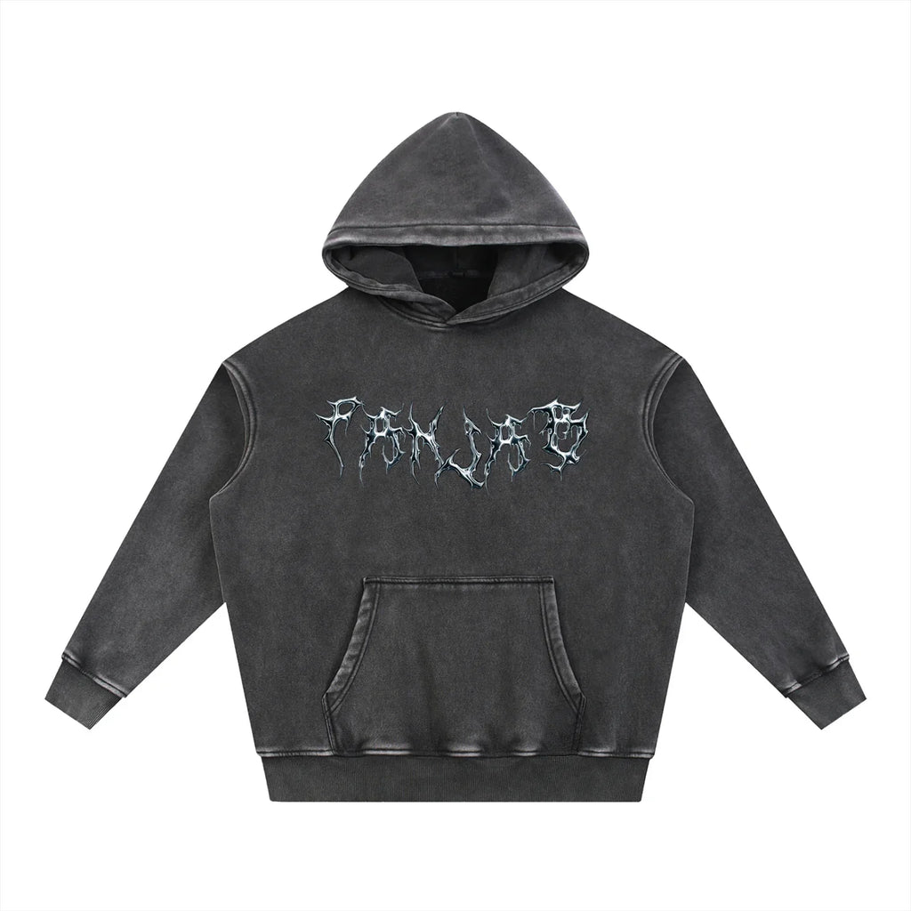 PANJAB X PANTHER Y2K x RisenRetro Snow Wash Fleece Oversize Hoodie