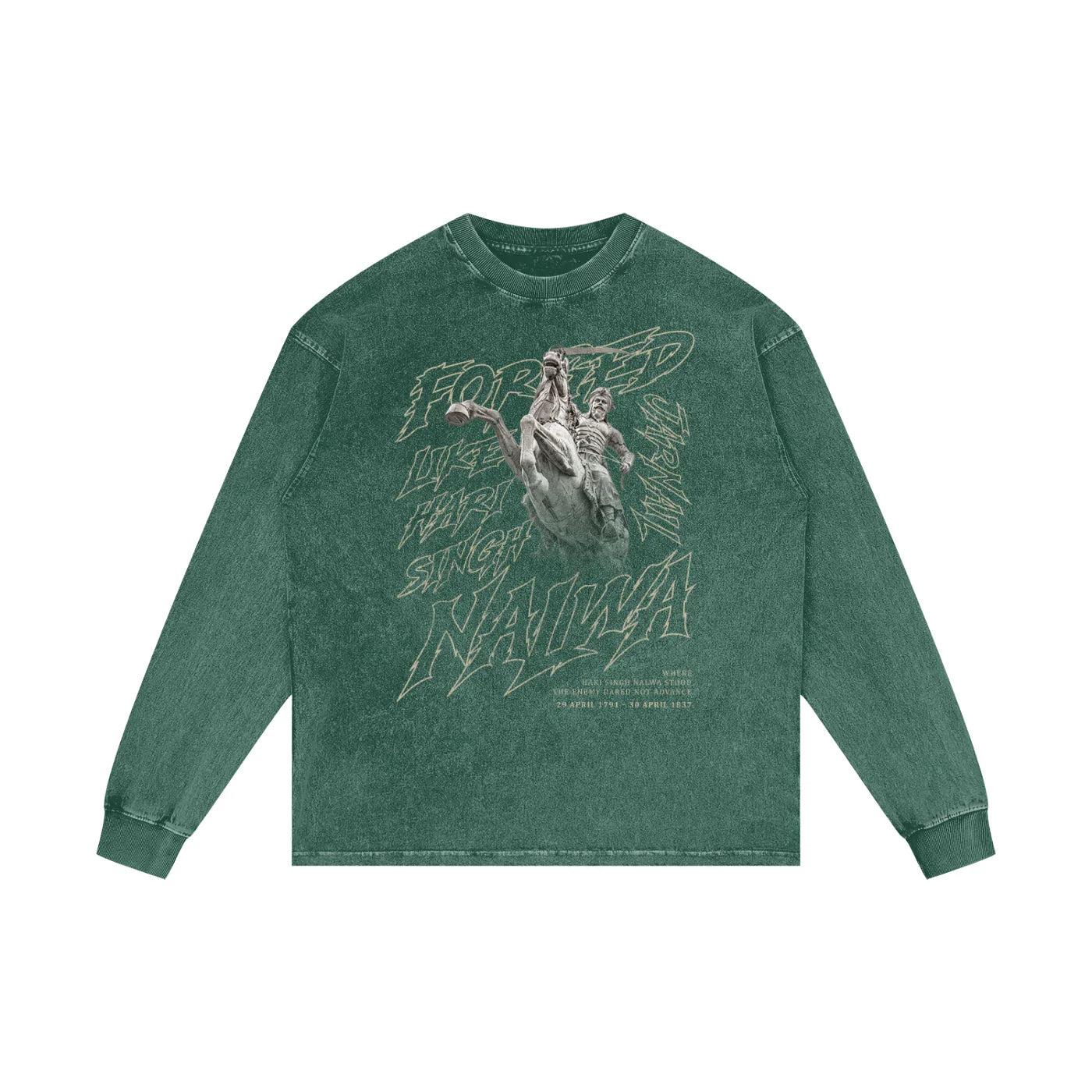 Forged Like Nalwa Acid Wash Oversize Long Sleeve T-Shirt X RisenRetro
