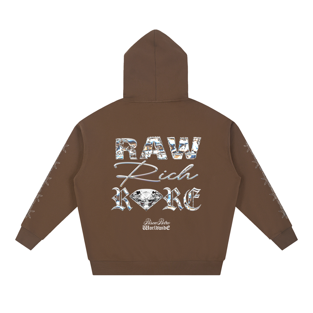 Raw Rich Rare X RisenRetro Essential Heavyweight Hoodie