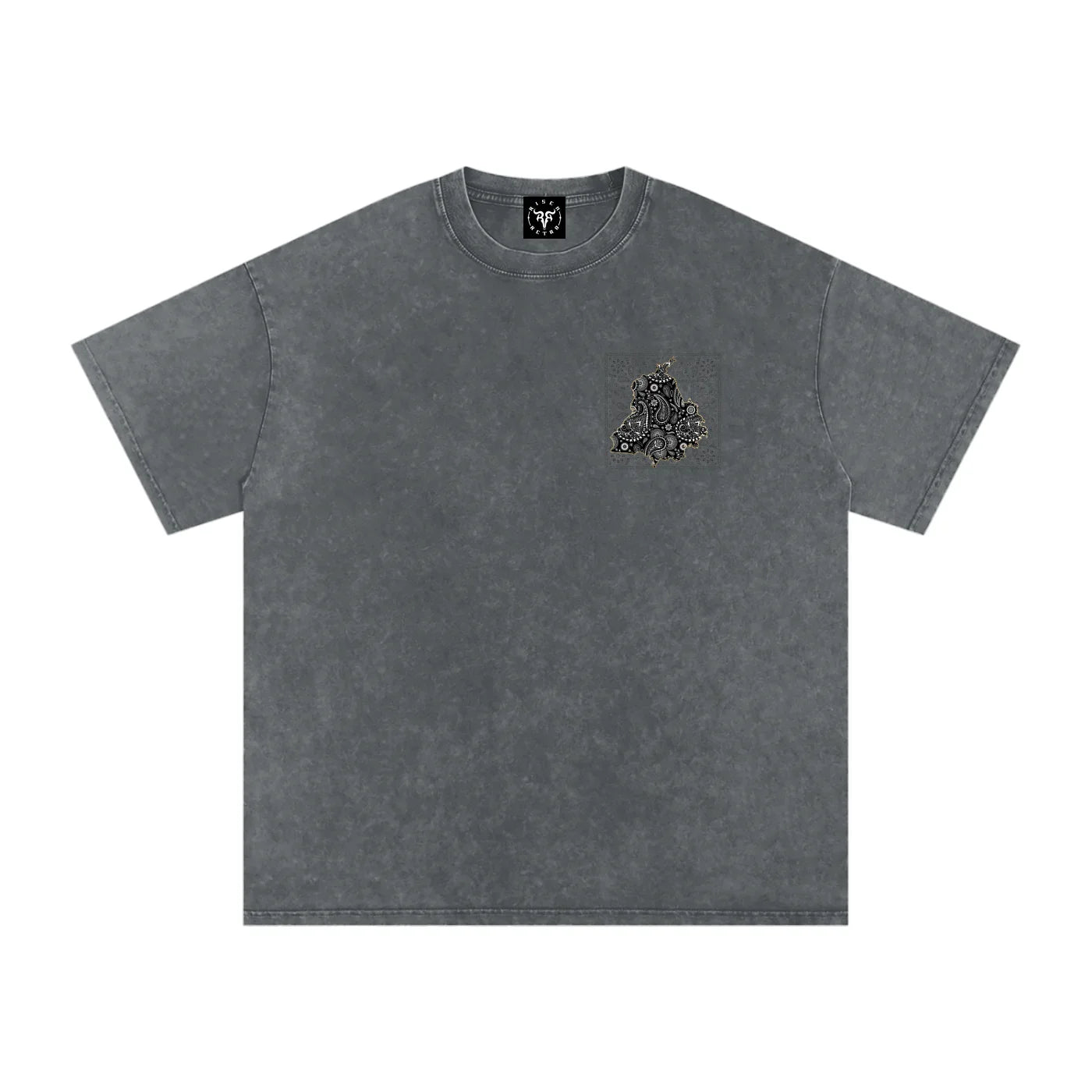 T-shirt oversize en coton délavé à motif cachemire Panjab X Bandana