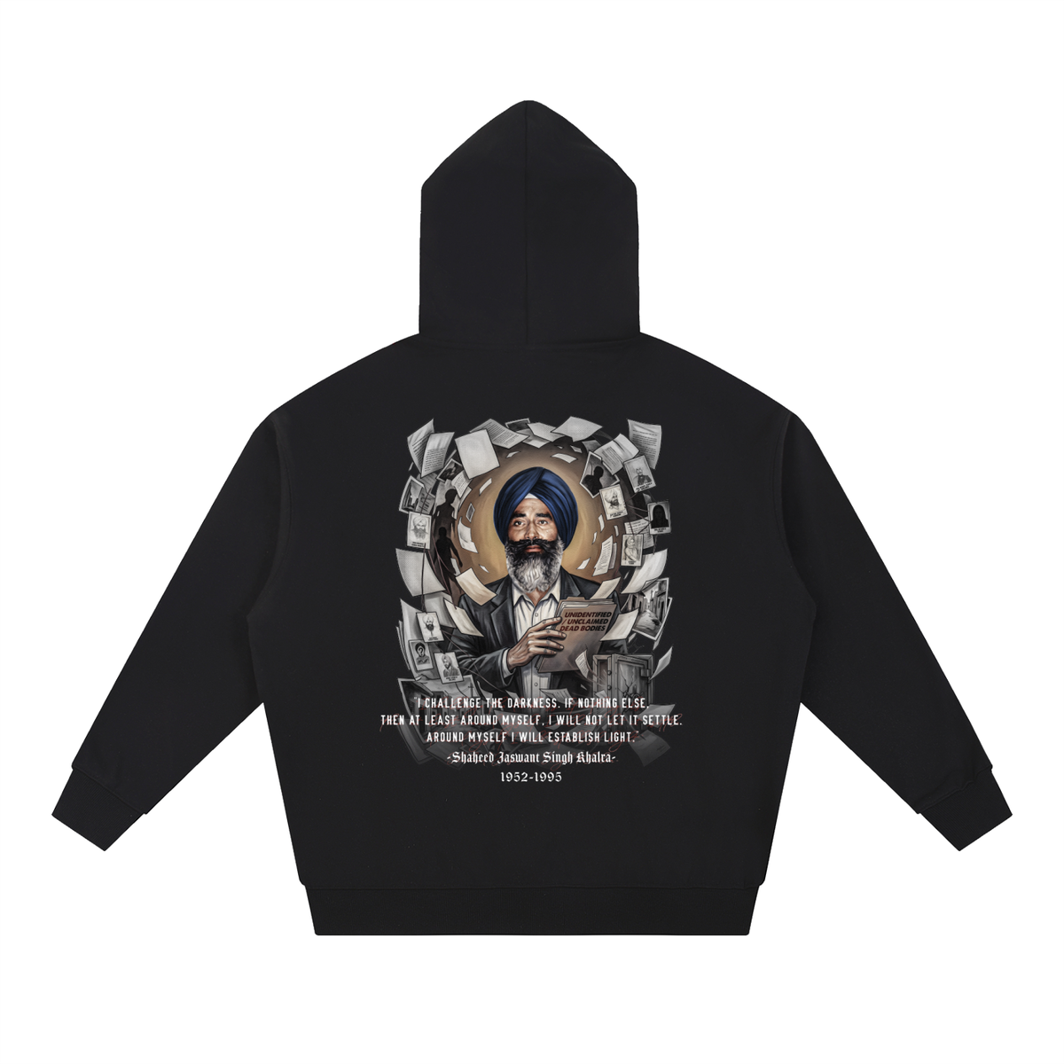 JASWANT SINGH KHALRA | Essential Heavyweight Hoodie | RisenRetro