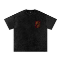 Savage Bloom X Risen Retro Snow Washed Oversized Cotton T-Shirt