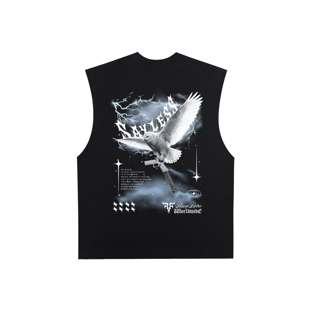 Sayless | RisenRetro | Raw Edge Cotton Tank Top