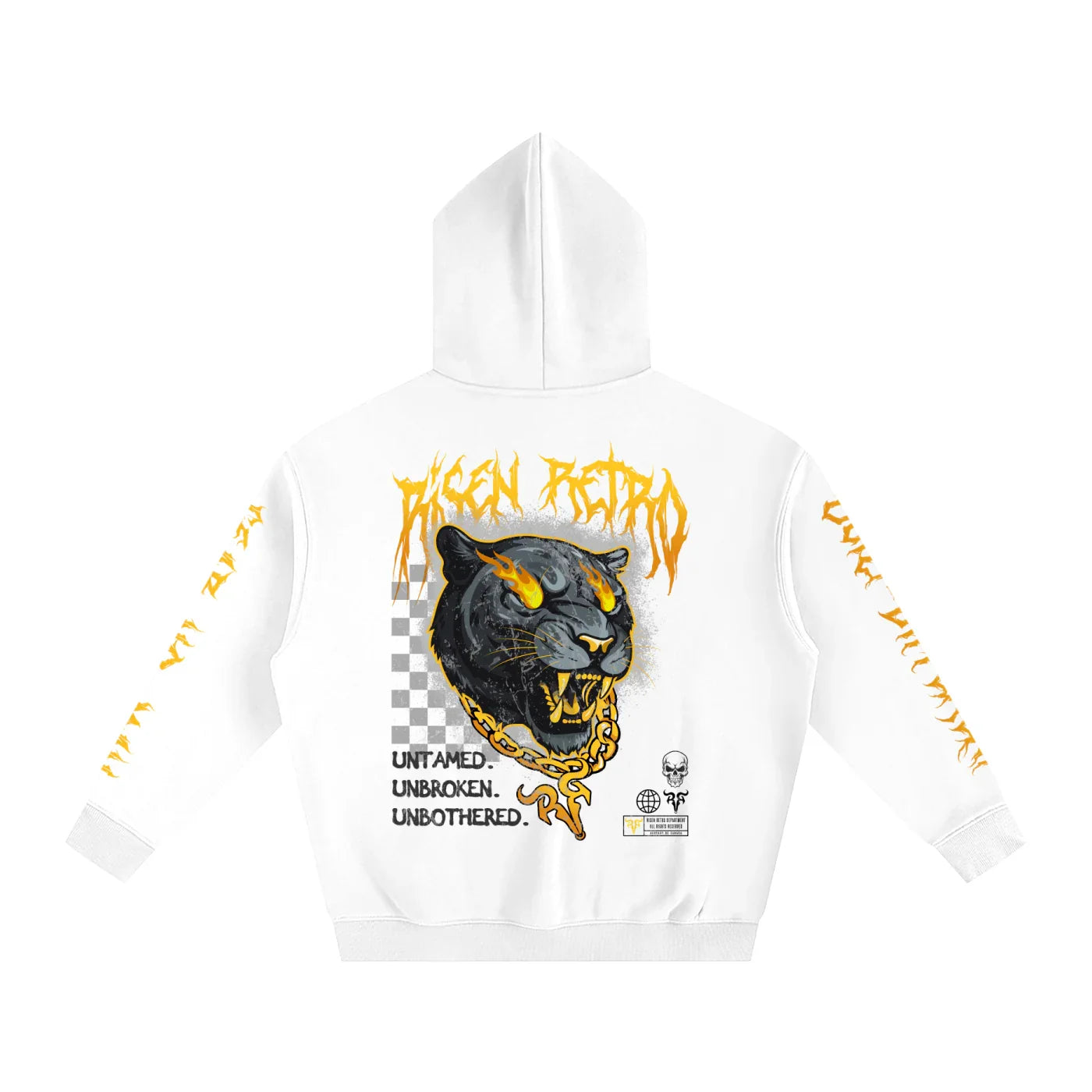 Sweat à capuche oversize en polaire Rage RR