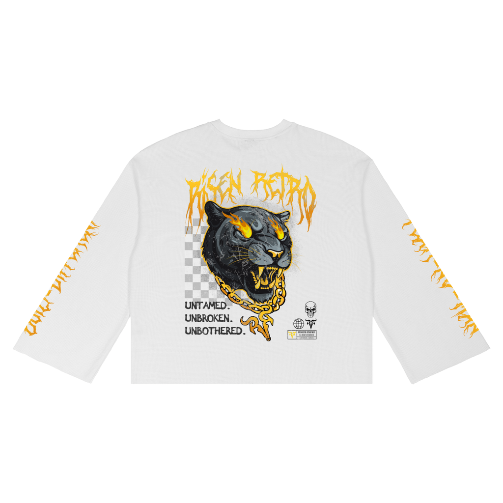 RAGE | RISEN RETRO | Unisex Waffle Raw Edge T-Shirt