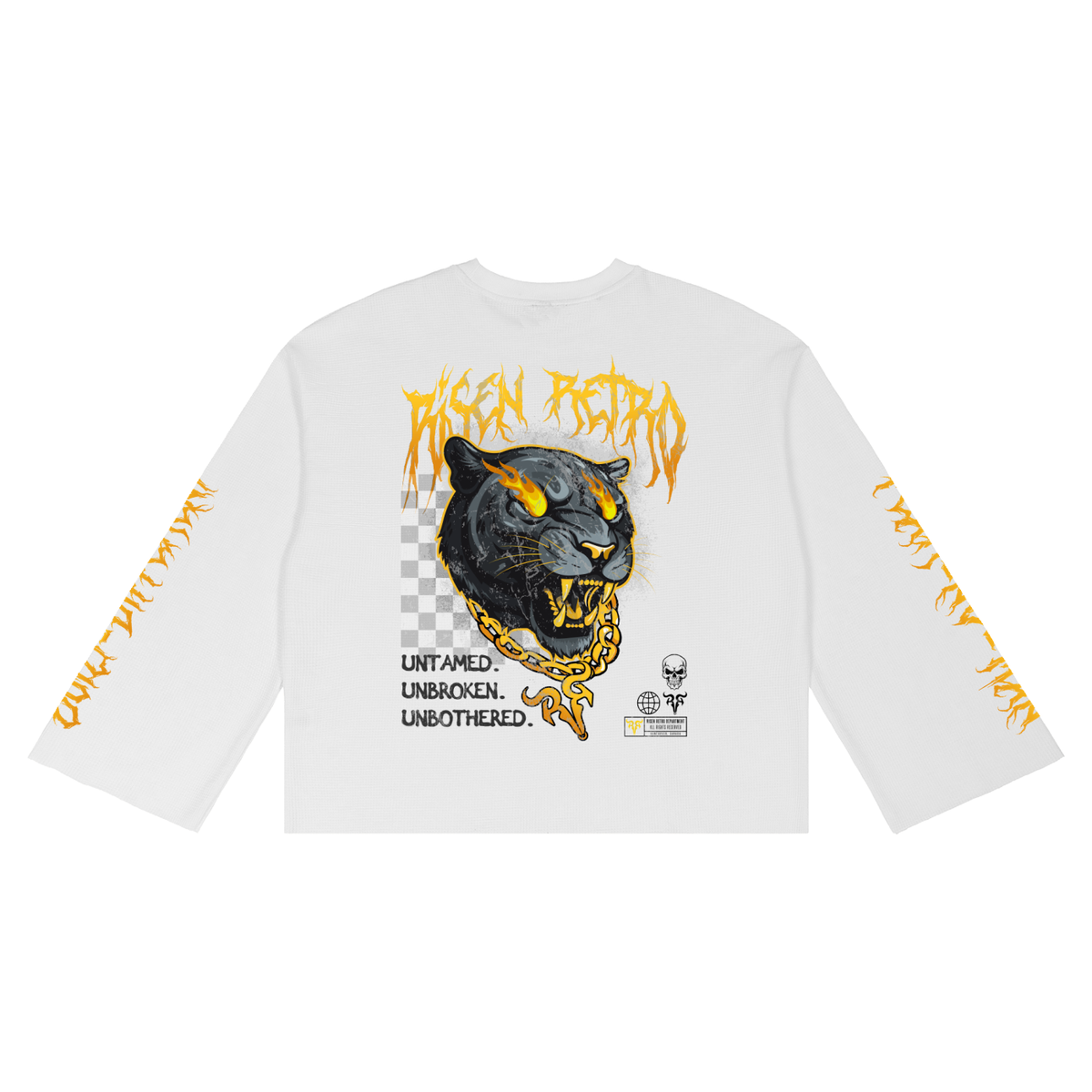 RAGE | RISEN RETRO | Unisex Waffle Raw Edge T-Shirt