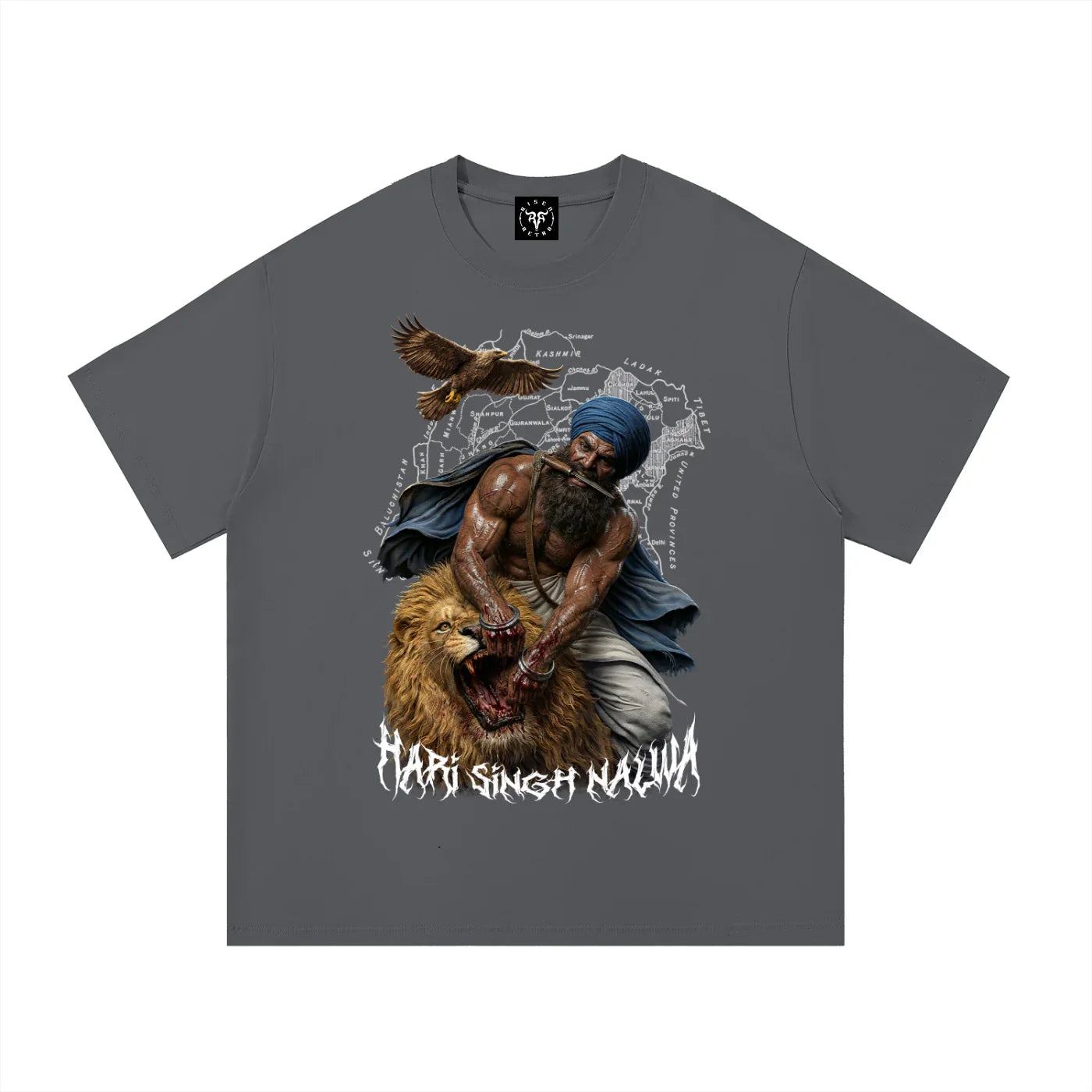 Sher-e-Punjab: Nalwa Edition X Risen Retro Essential Cotton T-Shirt