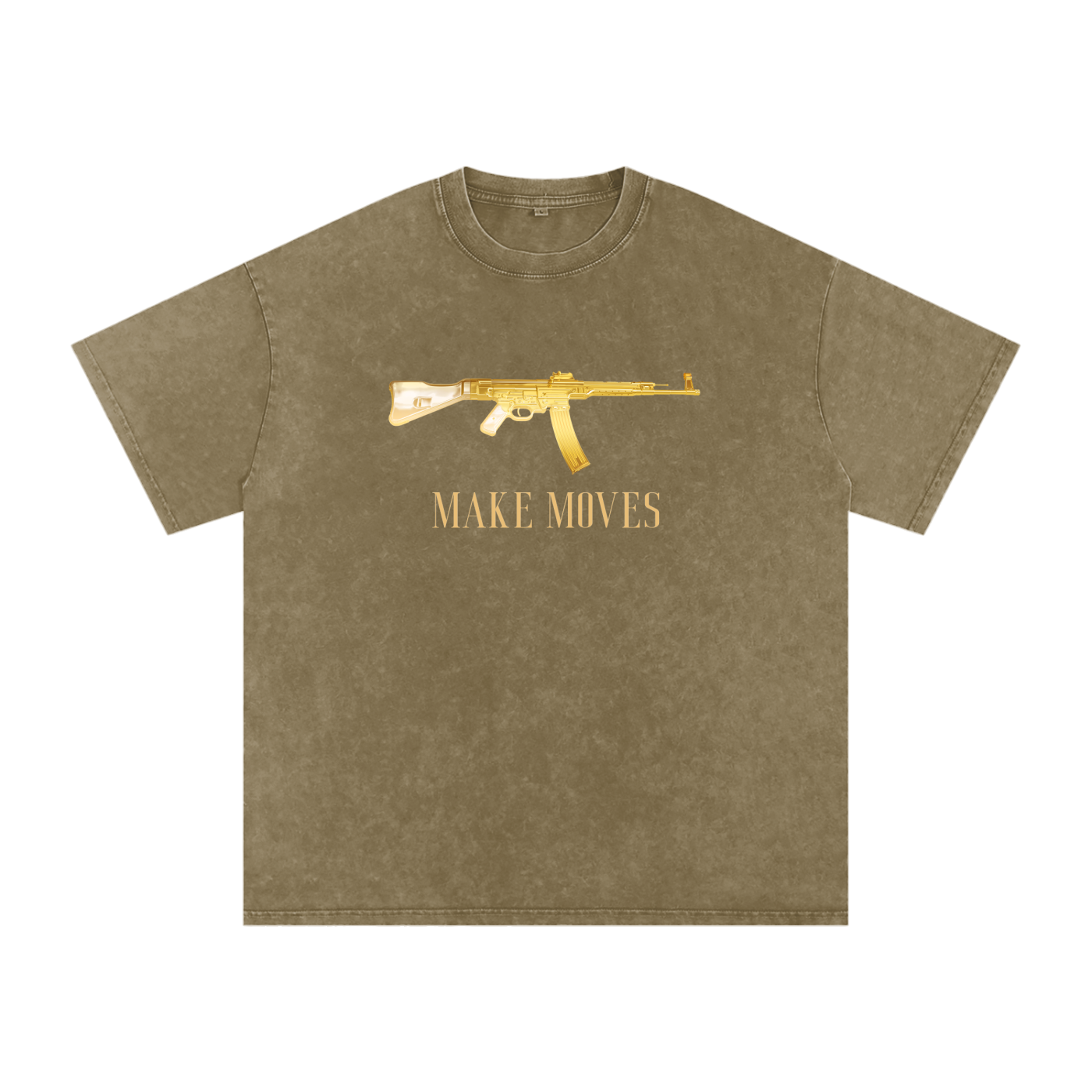 Make Moves 47 Snow Washed Oversized Cotton T-Shirt