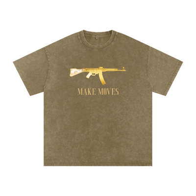 Make Moves 47 Snow Washed Oversized Cotton T-Shirt