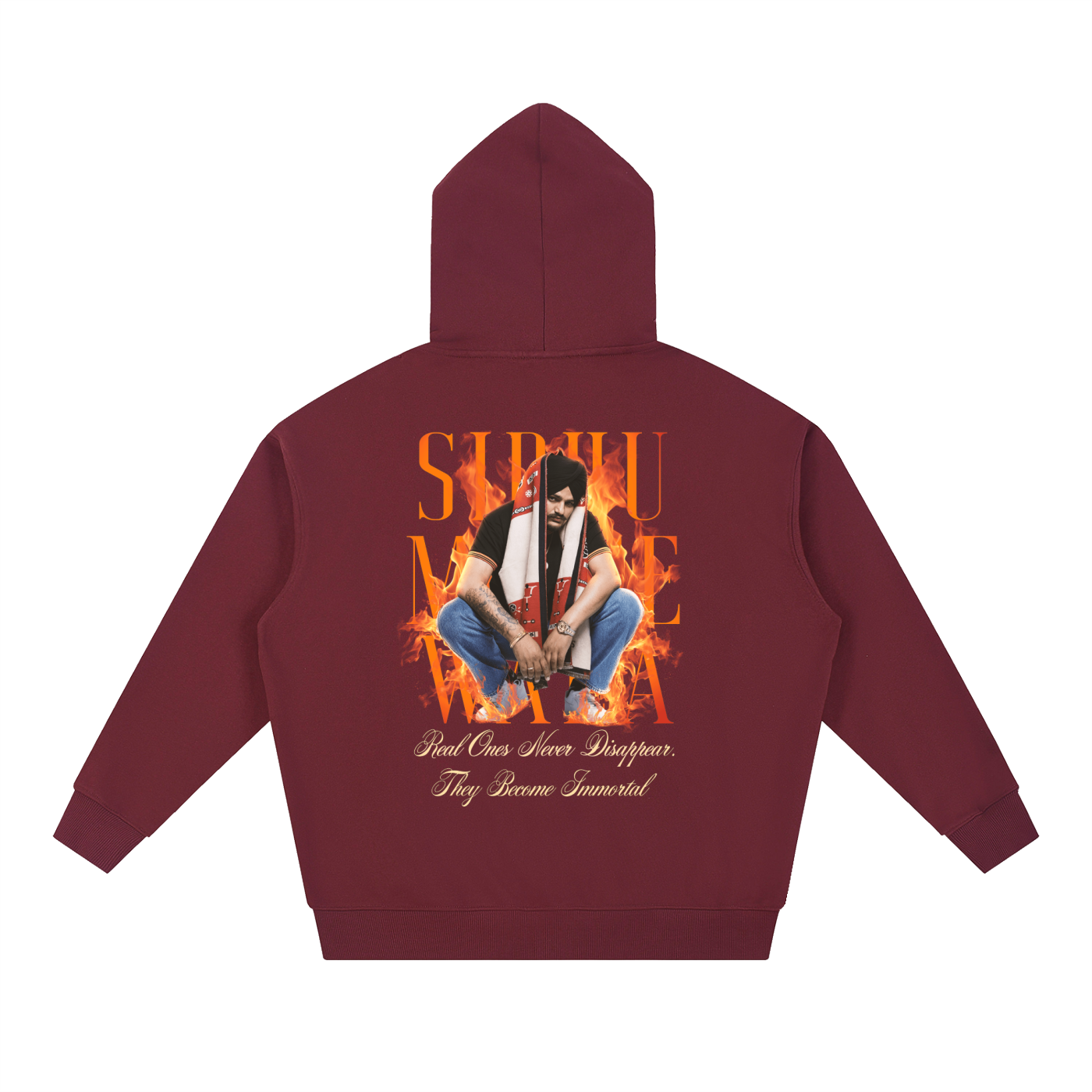 SIDHU MOOSE WALA X RISENRETRO Essential Heavyweight Hoodie
