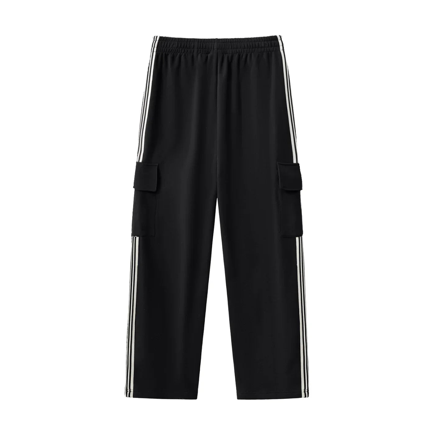 RisenRetro Side Stripe Straight-Leg Pants