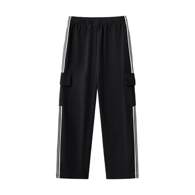 RisenRetro Side Stripe Straight-Leg Pants