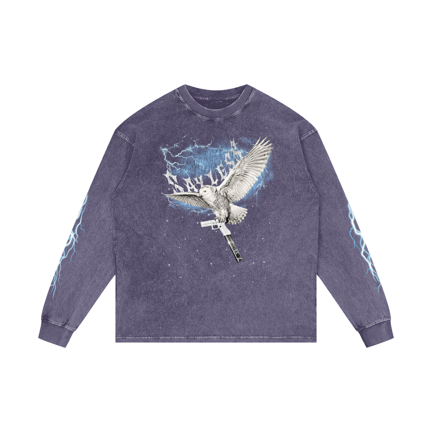 SAYLESS X RisenRetro Acid Wash Oversize Long Sleeve T-Shirt