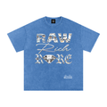RAW RICH RARE x RISEN RETRO Snow Washed Oversized Cotton T-Shirt