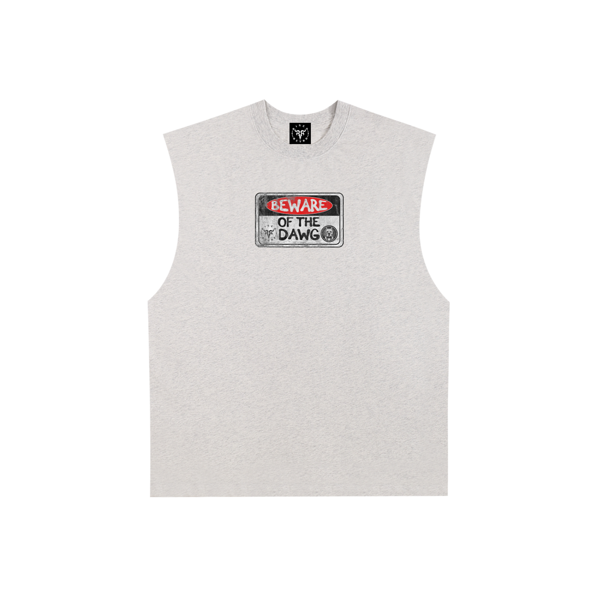 Beware of the Dawg | RisenRetro | Raw Edge Cotton Tank Top