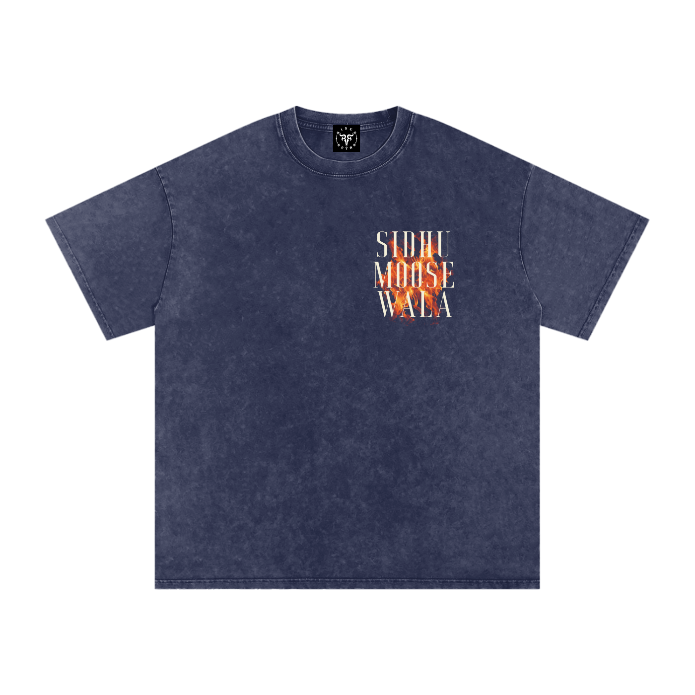 SIDHU MOOSE WALA X Risen Retro Washed Oversized T-Shirt