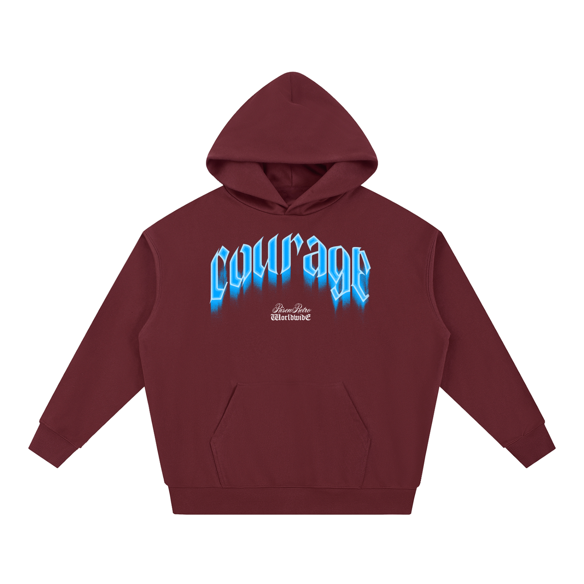 Courage  Essential Heavyweight Hoodie | RisenRetro