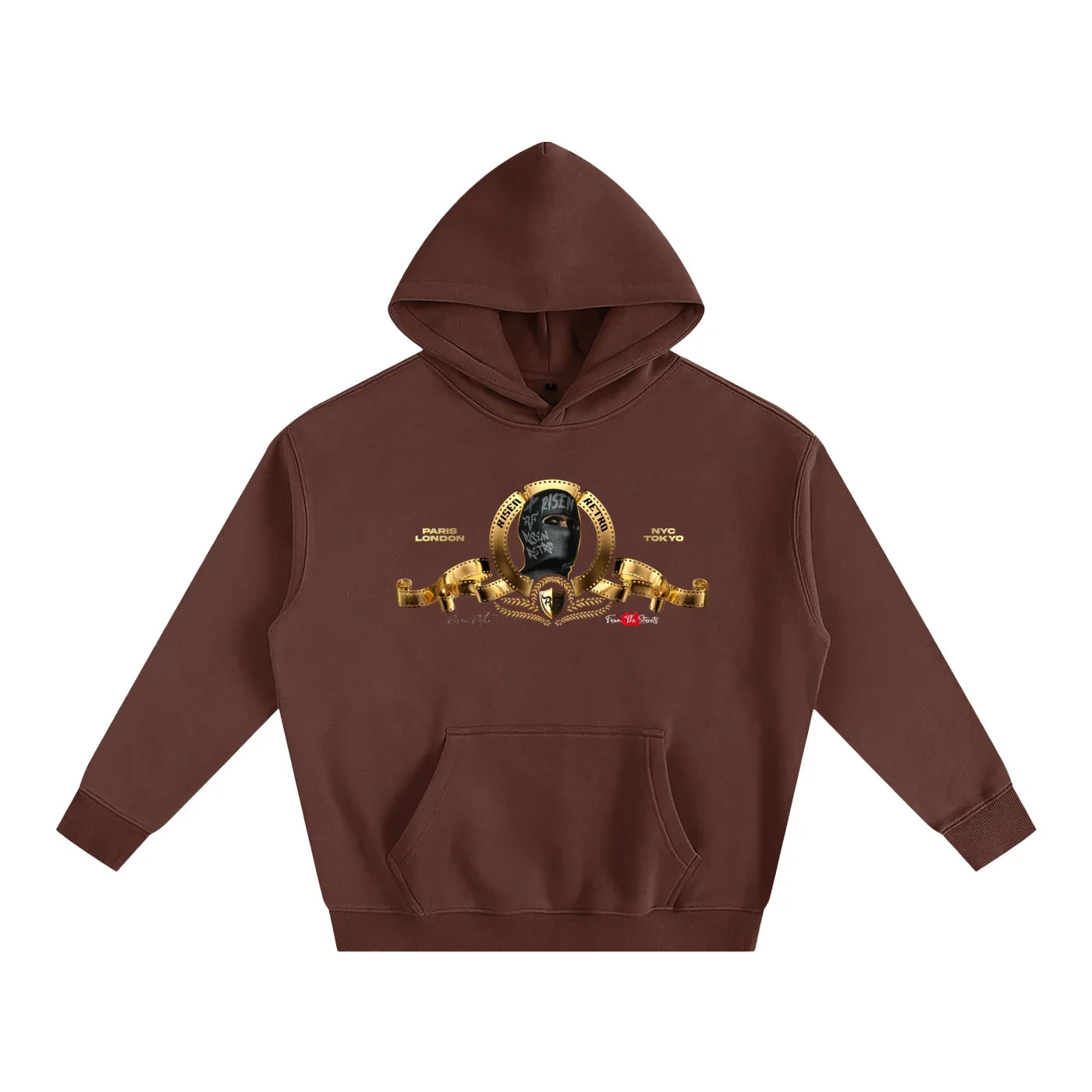 Sweat à capuche oversize en polaire MGM X Risen Retro