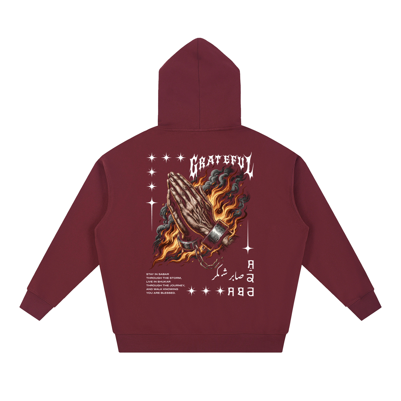 Grateful Sabar Shukar X Risen Retro Essential Heavyweight Hoodie