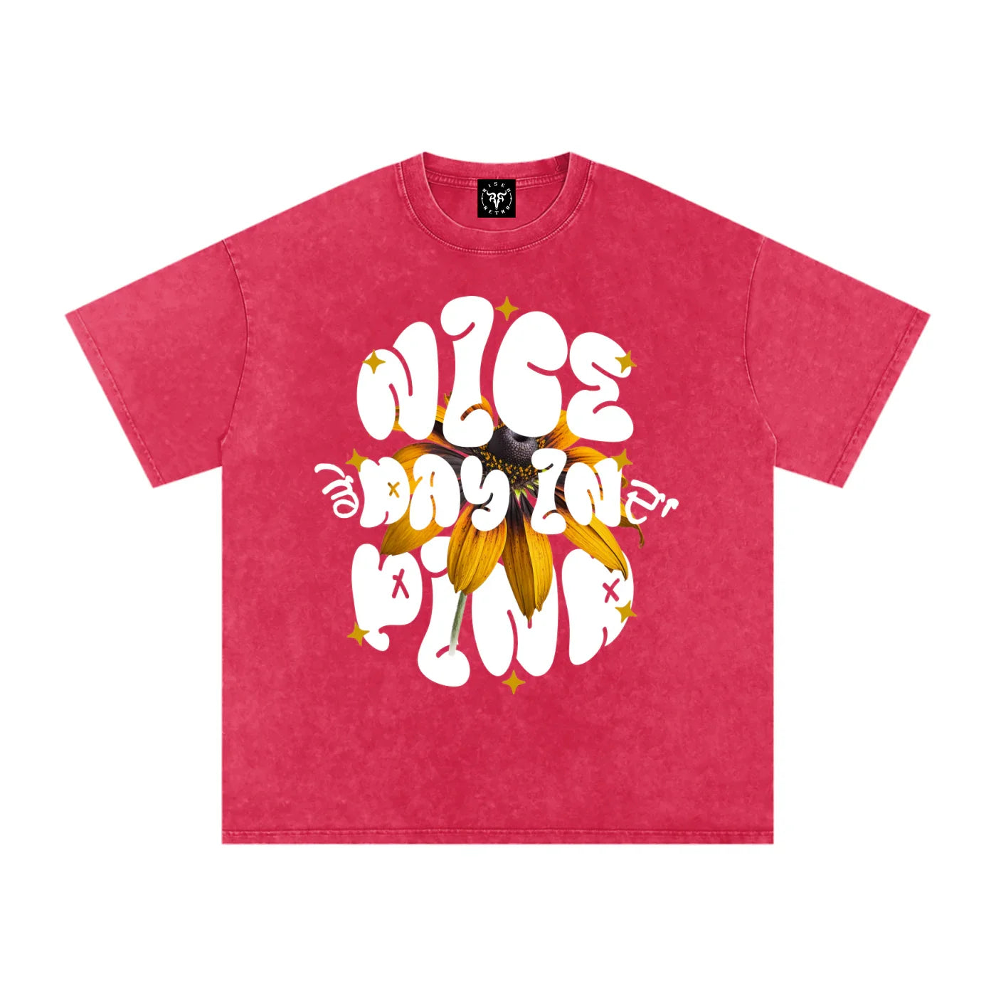 Nice Day In Da Pind X RisenRetro Washed Oversized Cotton T-Shirt