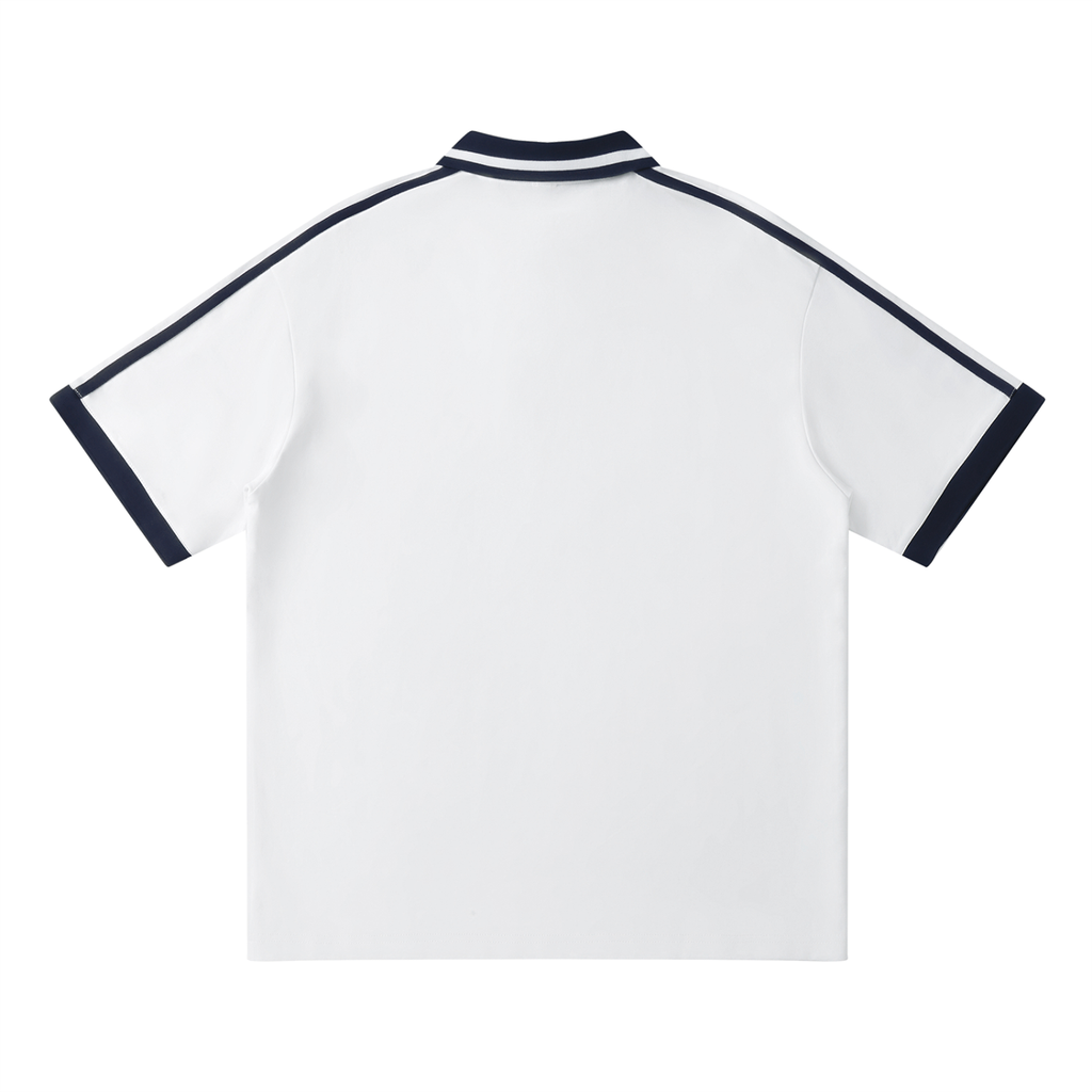PANJAB LEGACY x RisenRetro Unisex Contrast Piping Polo Shirt