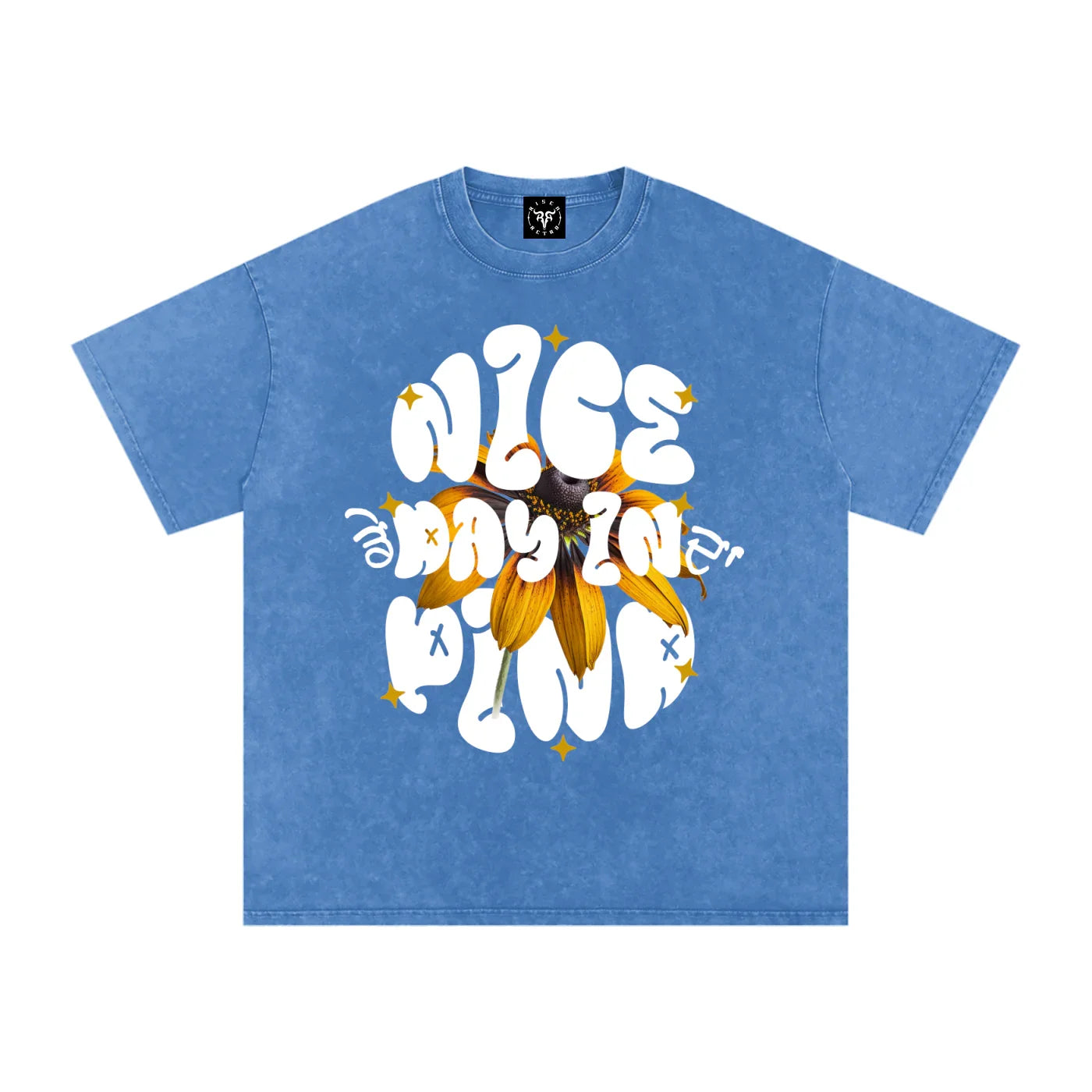 Nice Day In Da Pind X RisenRetro Washed Oversized Cotton T-Shirt