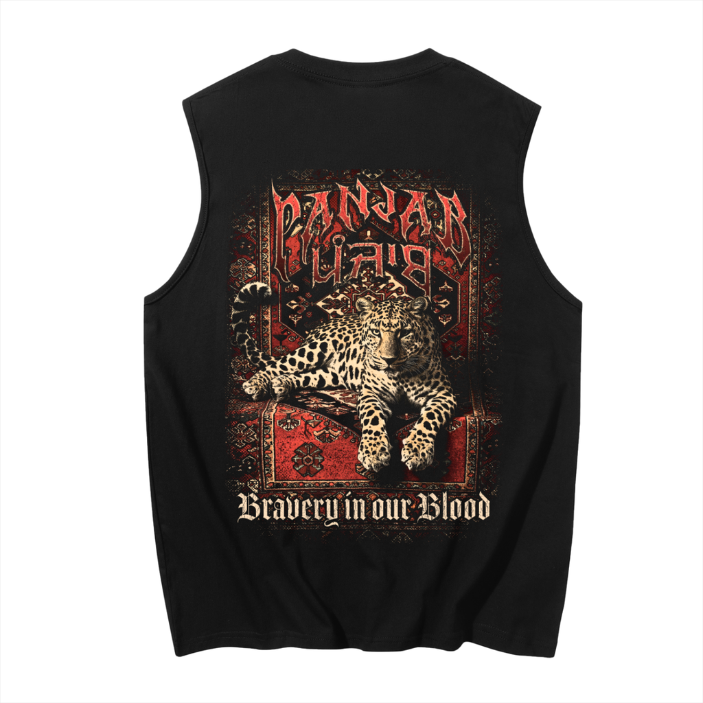 Panjab Bloodline X RisenRetro Men's Sleeveless Cotton Tank Top
