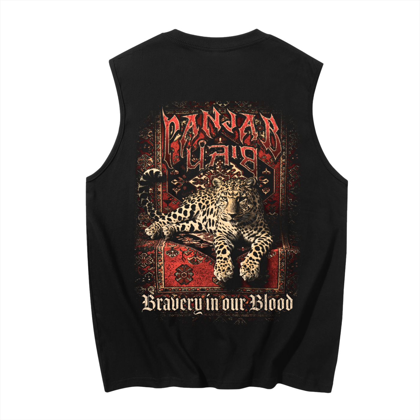 Panjab Bloodline X RisenRetro Men's Sleeveless Cotton Tank Top
