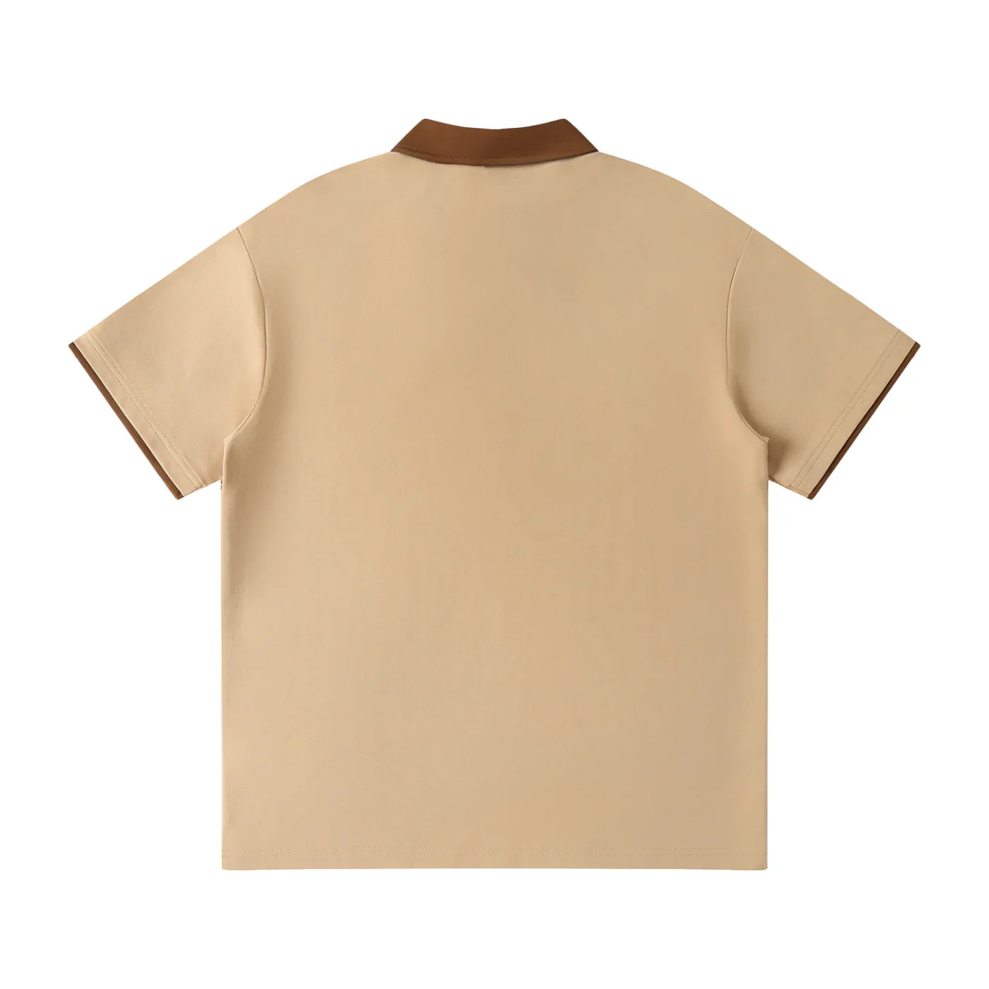 PANJAB legacy Khakhi  X RisenRetro Contrast Collar Raglan Polo Shirt