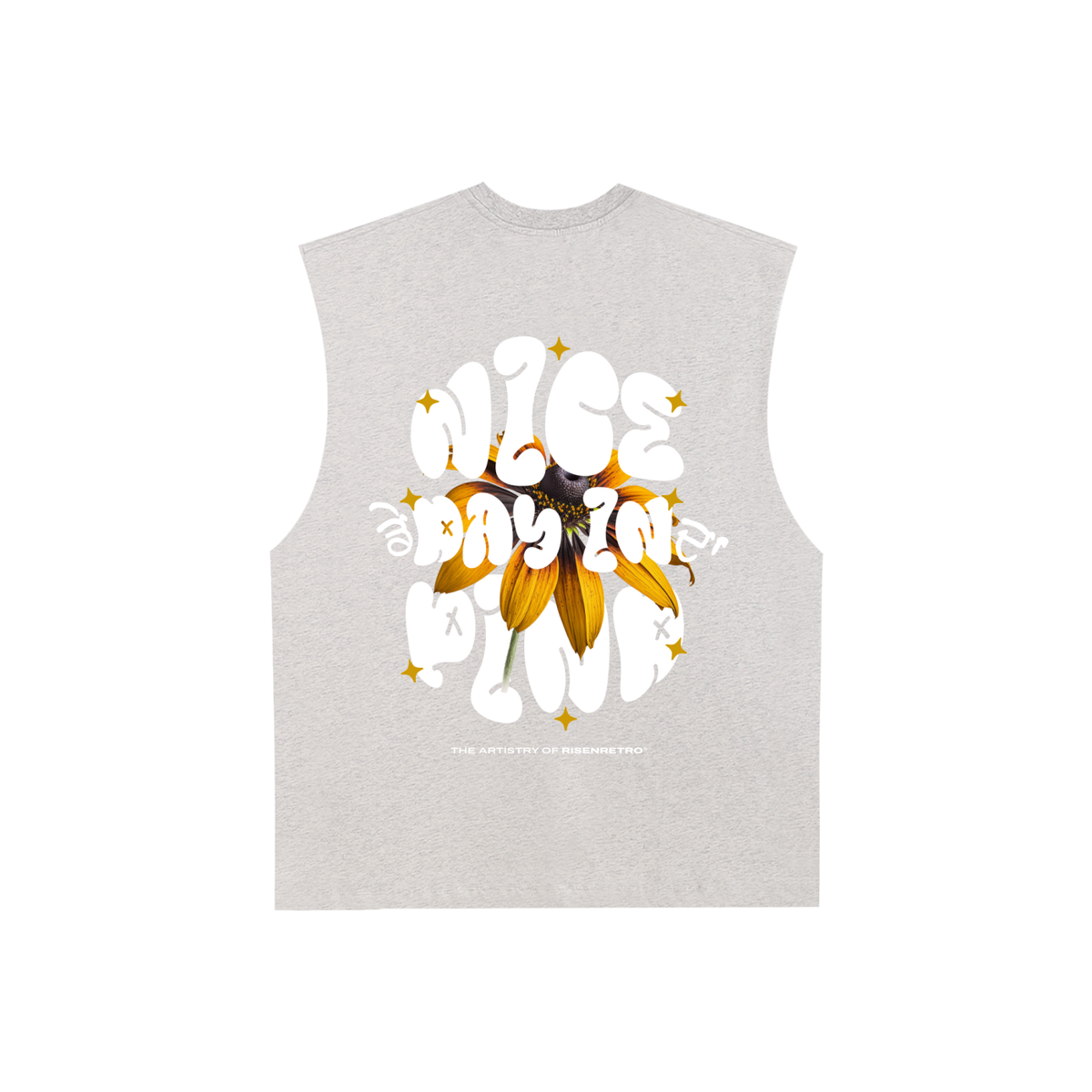 Nice Day in Da Pind | RisenRetro | Raw Edge Cotton Tank Top