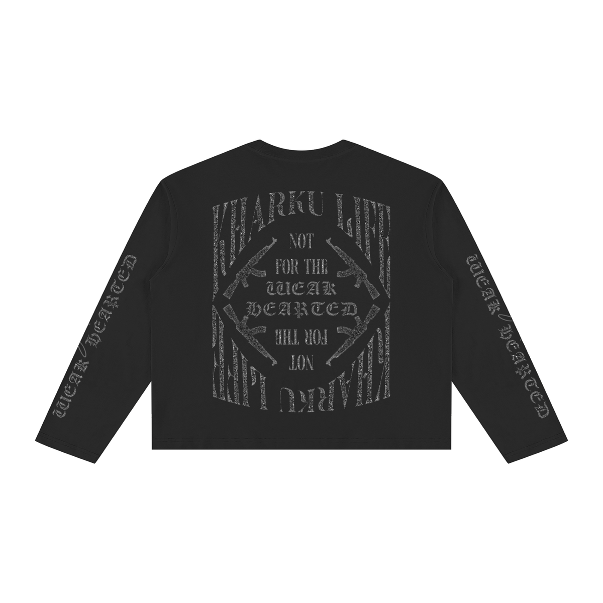 KHARKU LIFE | RISENRETRO | Unisex Vintage Wash Long Sleeve Boxy T-Shirt