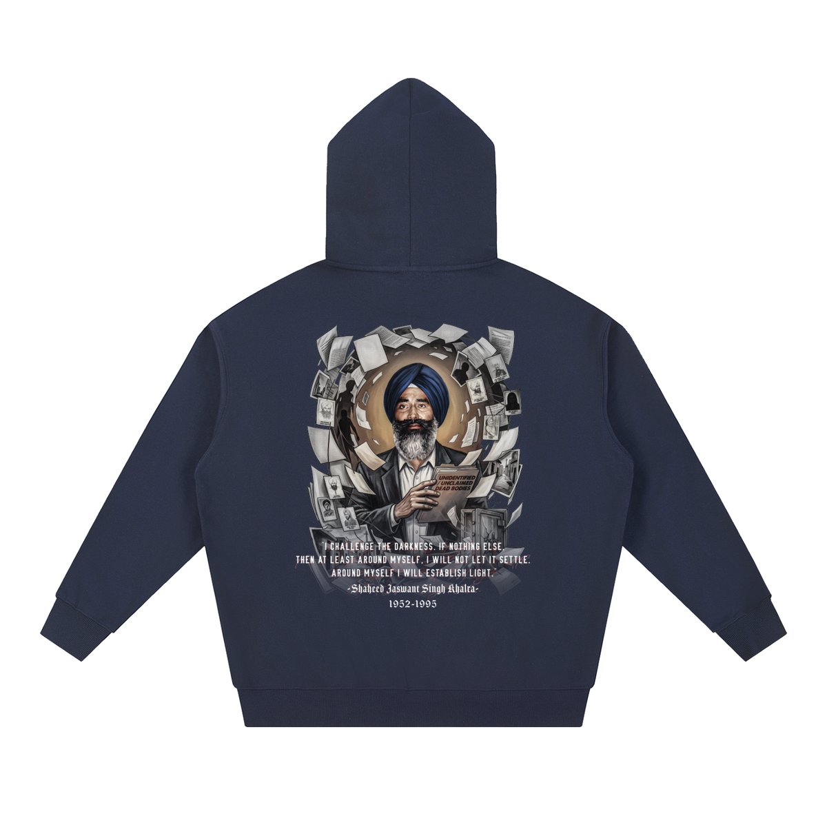 JASWANT SINGH KHALRA | Essential Heavyweight Hoodie | RisenRetro
