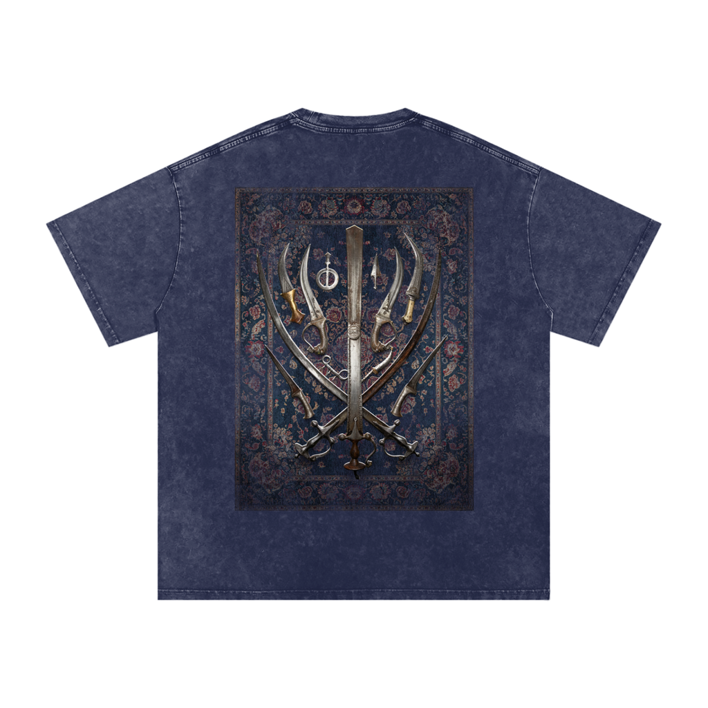 SIKH ARMORY  Washed Oversized Cotton T-Shirt