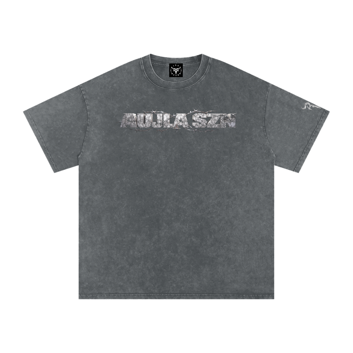 AUJLA SZN CSTM DSGNR Snow Washed Oversized Cotton T-Shirt