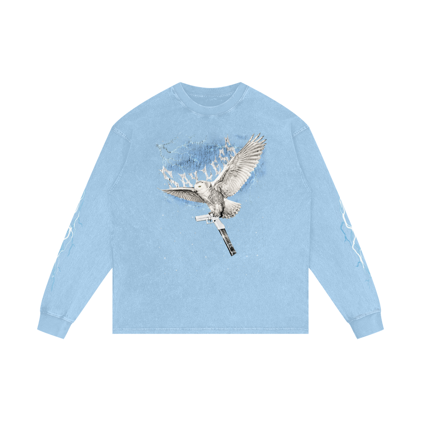 SAYLESS X RisenRetro Acid Wash Oversize Long Sleeve T-Shirt