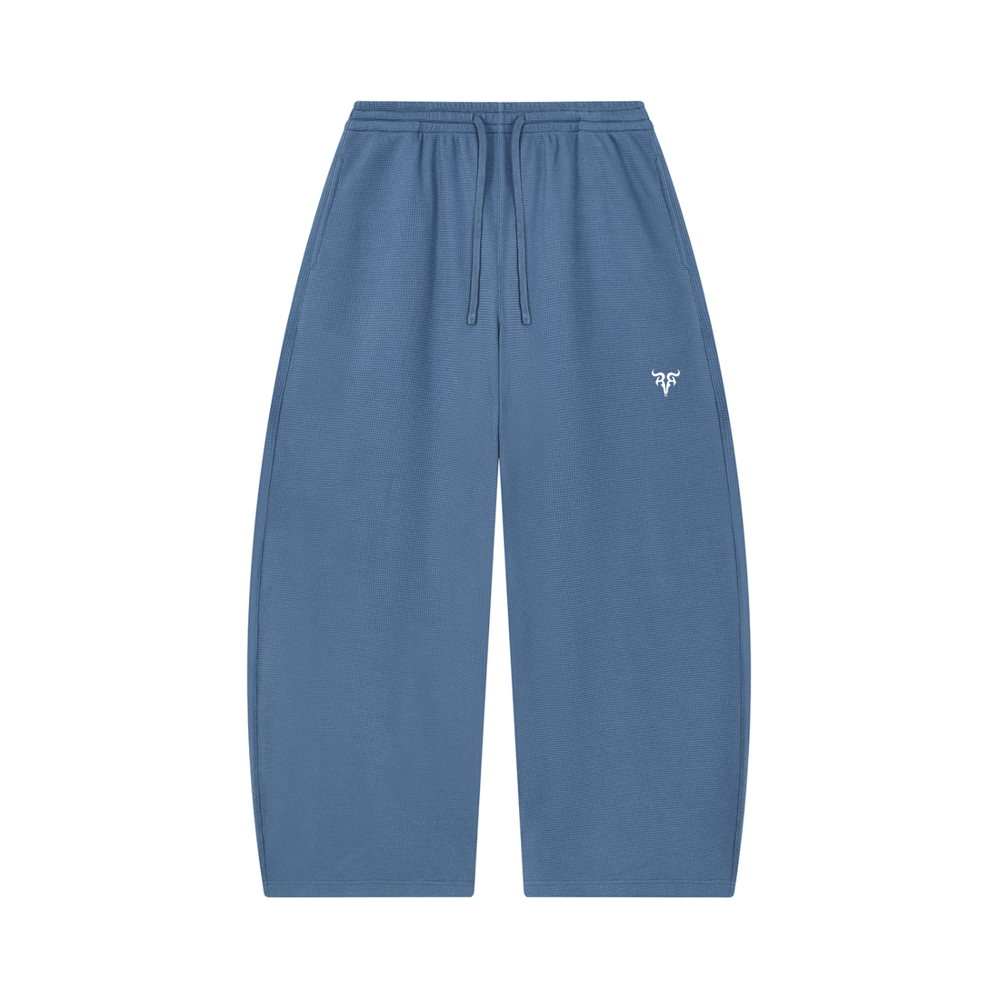 RISENRETRO x Unisex Waffle Barrel Leg Pants