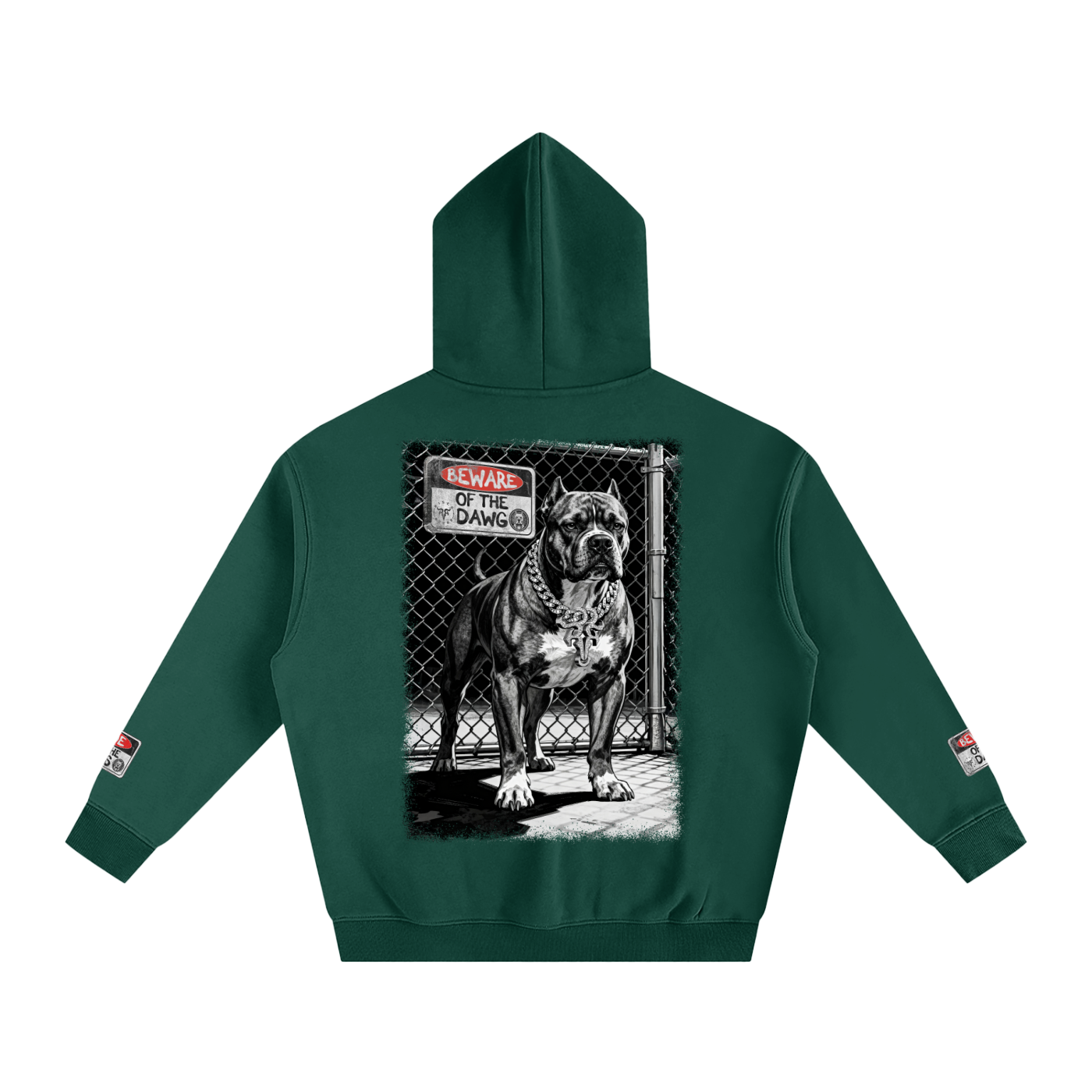 Beware of the Dawg X RisenRetro Oversize Fleeced Hoodie