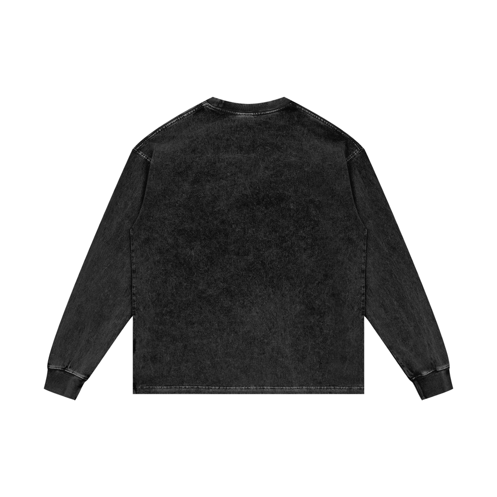 Tiger Roar SMW | RisenRetro | Acid Wash Oversize Long Sleeve T-Shirt