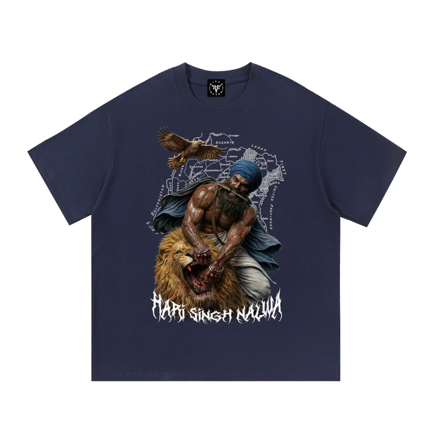 Sher-e-Punjab: Nalwa Edition X Risen Retro Essential Cotton T-Shirt