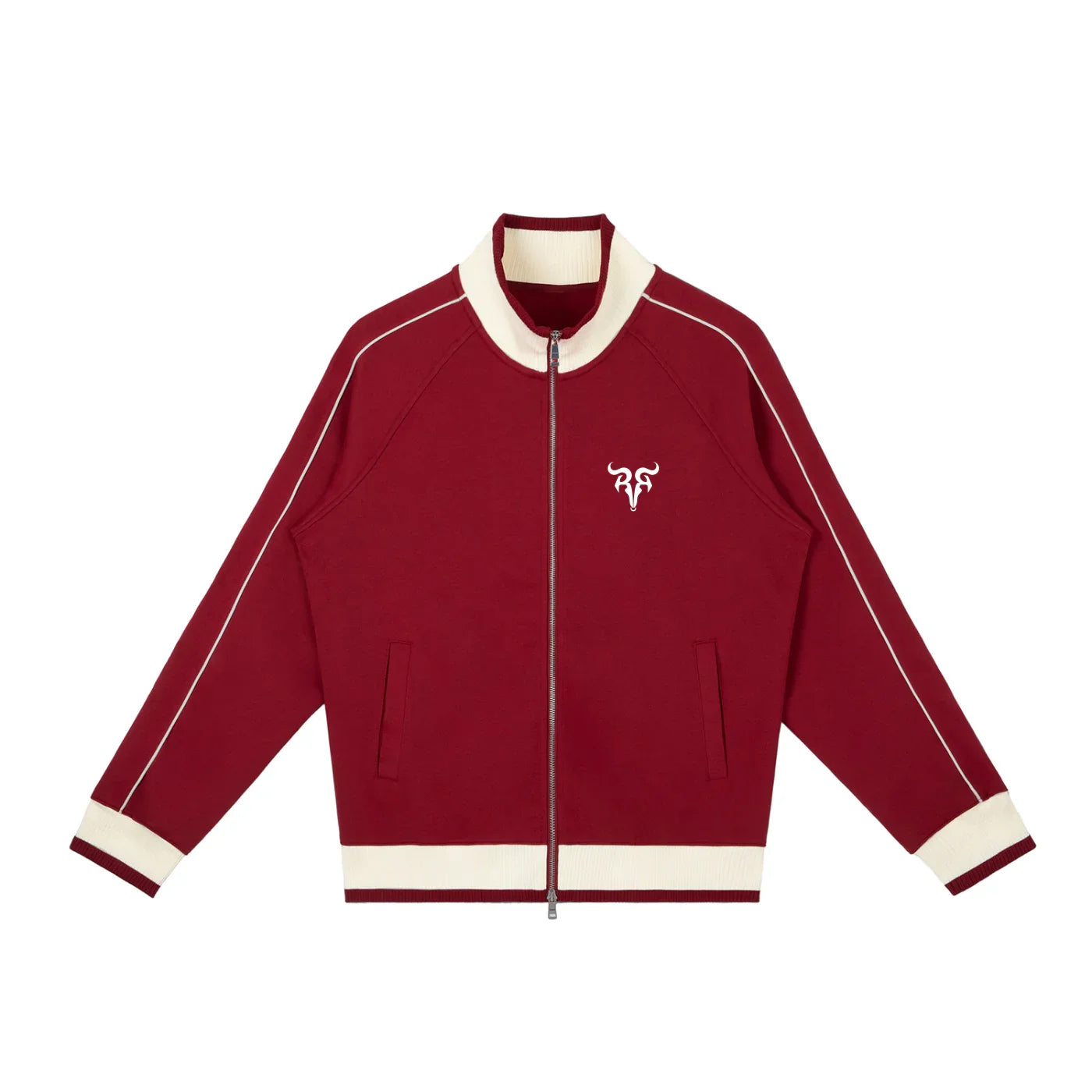 Veste de survêtement Risen Retro à manches raglan et fermeture éclair, color block