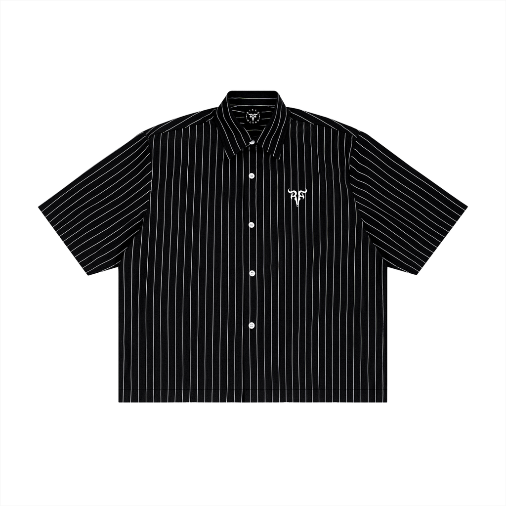 PANJAB BANDANA x Risen Retro Unisex Striped Boxy Button-Up Shirt