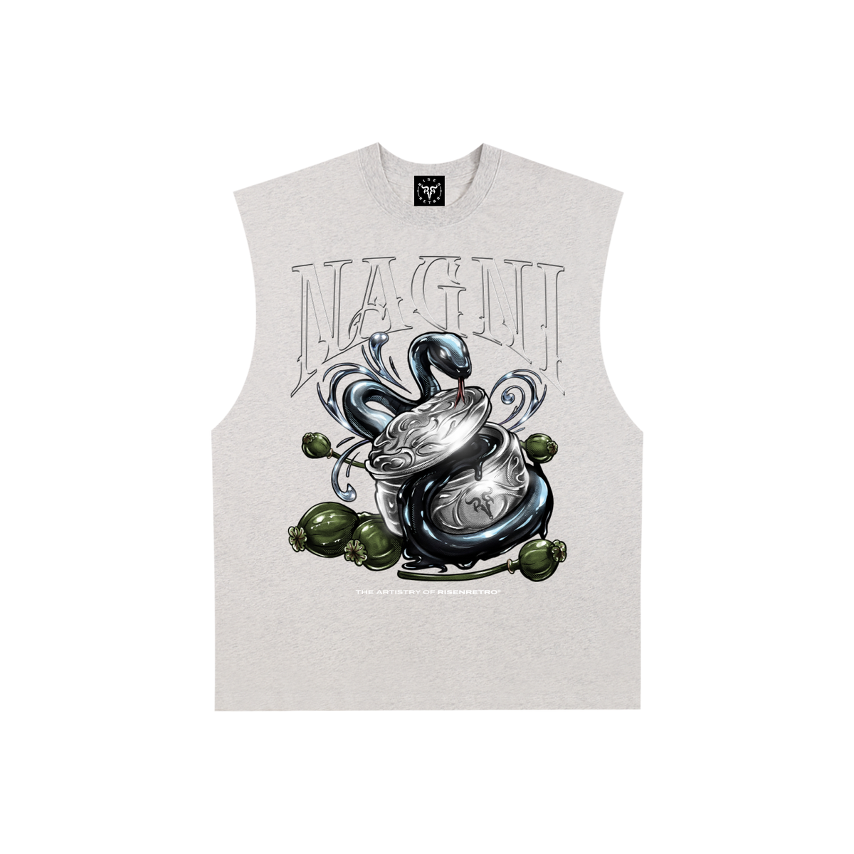 NAGNI | RisenRetro | Raw Edge Cotton Tank Top