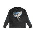 SAYLESS X RisenRetro Acid Wash Oversize Long Sleeve T-Shirt