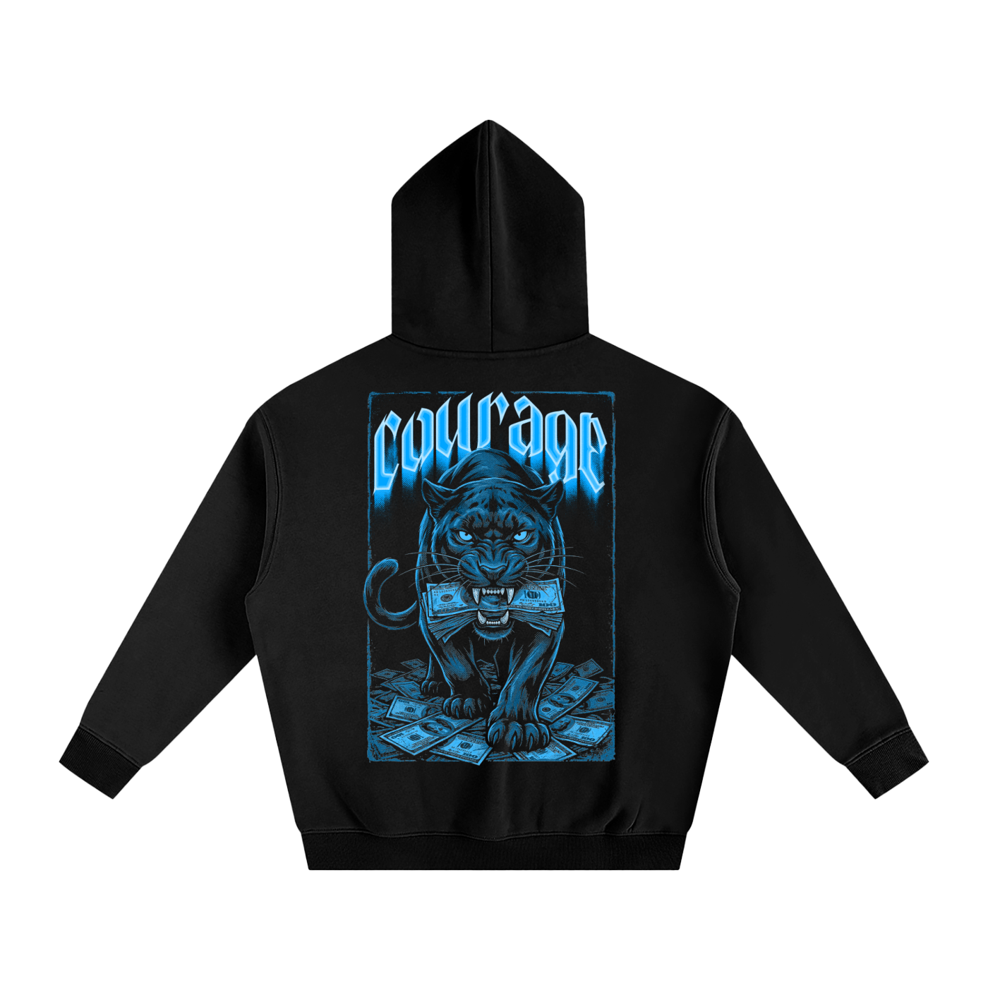 Courage Over Comfort X Risen Retro Oversize Fleeced Hoodie