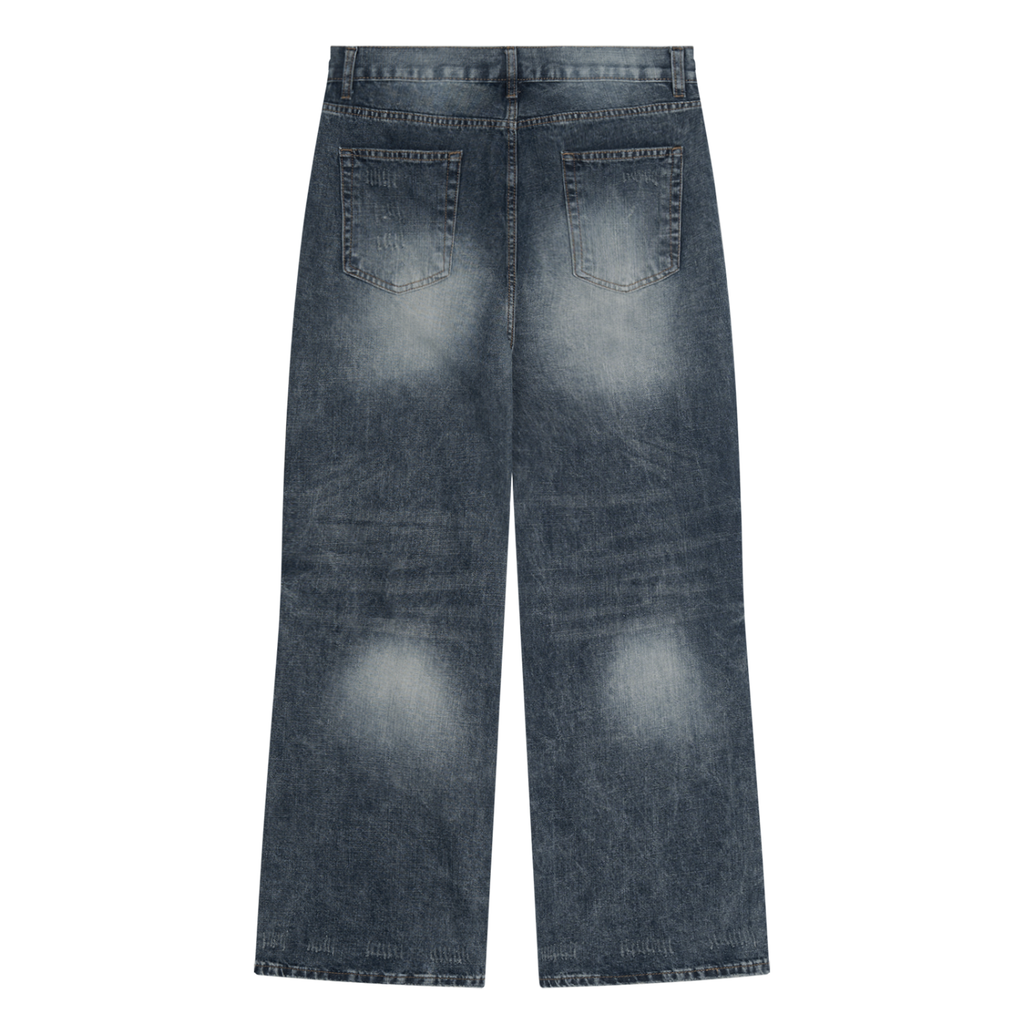 RISENRETRO | Men's Vintage Wash Denim Jeans