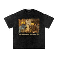 Mothers of Courage X Risen Retro Snow Washed Oversized Cotton T-Shirt