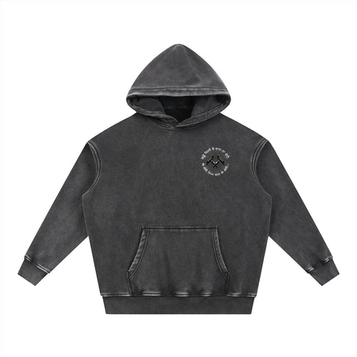 FORCE OF WILL X RisenRetro Snow Wash Fleece Oversize Hoodie